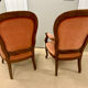 Pair of Voltaire armchairs in the Napoléon III style (19th century)