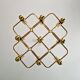Large geometric brass chandelier, Gaetano Sciolari, Boulanger, 1970