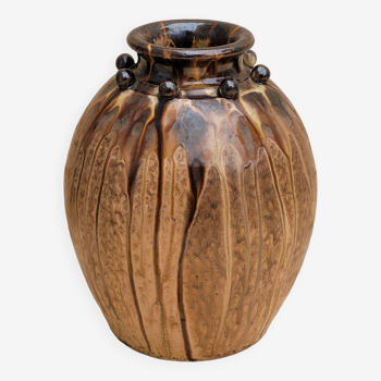 Vase en grès émaillé Joseph Talbot La Borne