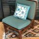 Fauteuil vintage en bois courbé