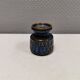 Small candle holder in blue glaze from Danish Søholm 1970s.