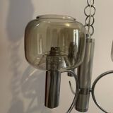Chrome pendant light 1970 Delmas