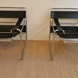 Armchairs design Vassily by Marcel Breuer Italian edition 80s