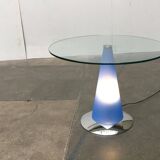 Birillo postmodern side table and floor lamp by Parisotto for Fontana Arte, 1980s