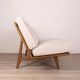 Canapé vintage des années 60 en bois de teck et tissu design danois
