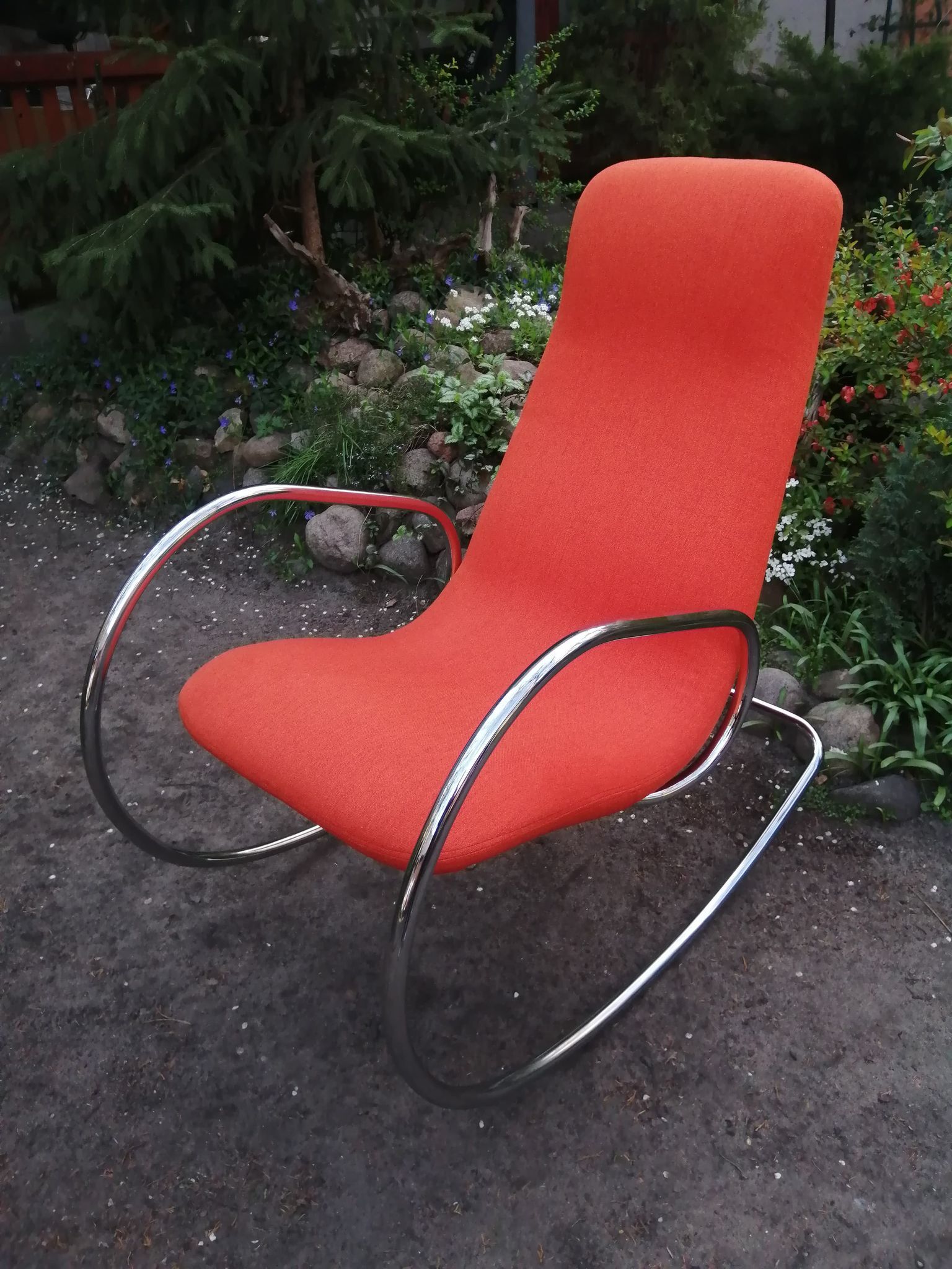 Rocking chair S 826, designed by U. Böhme, Thonet, 1970s