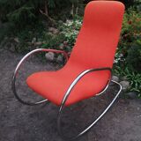 Rocking chair S 826, designed by U. Böhme, Thonet, 1970s