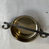 Art Deco silver-plated metal pocket emptier with swan decor