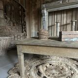 Old outdated oak coffee table