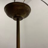Bronze Opaline Glass Light Pendants Set of 2 1950’s