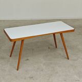 Table basse opaxit blanc par Jiri Jiroutek pour Cesky Nabytek 1960