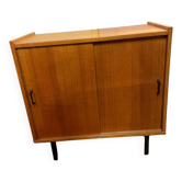 Meuble enfilade porte coulissante vintage design 60/70