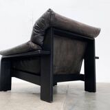 Brutalist German postmodern lounge chairs and sofa by Rolf Benz for Musterring, 1990s, set of 3.