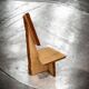 Brutalist chair sculpture