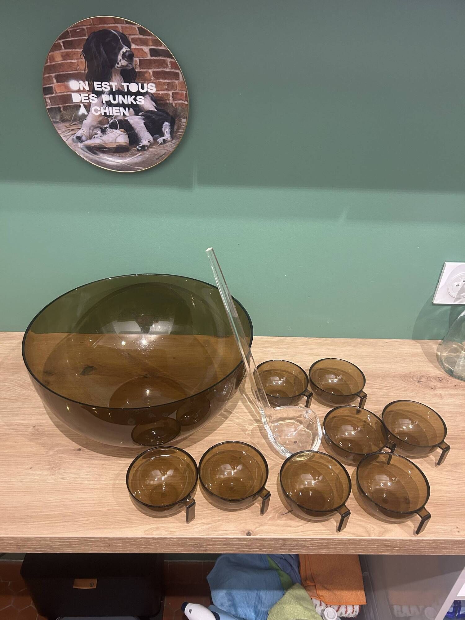 Service à punch vintage Guzzini Roma – années 70
