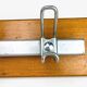 Vintage industrial wood and metal coat rack