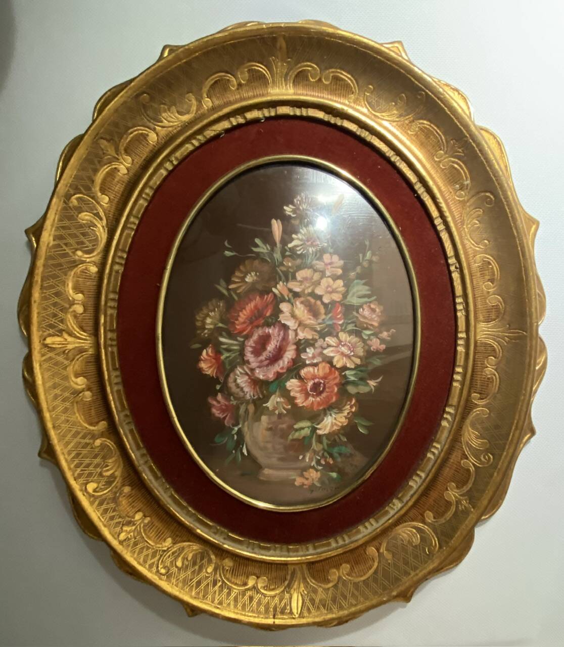 Still life with a bouquet of wild flowers, 20th century, signed