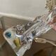 Antique Baccarat Crystal Twisted Bedside Lamp