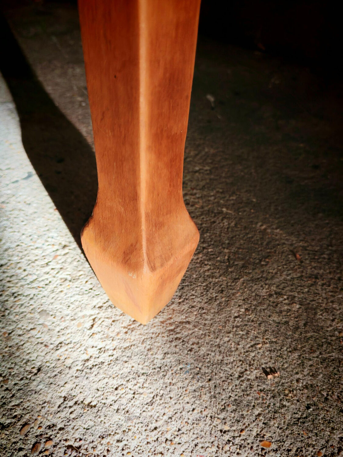 Golden blond wood desk