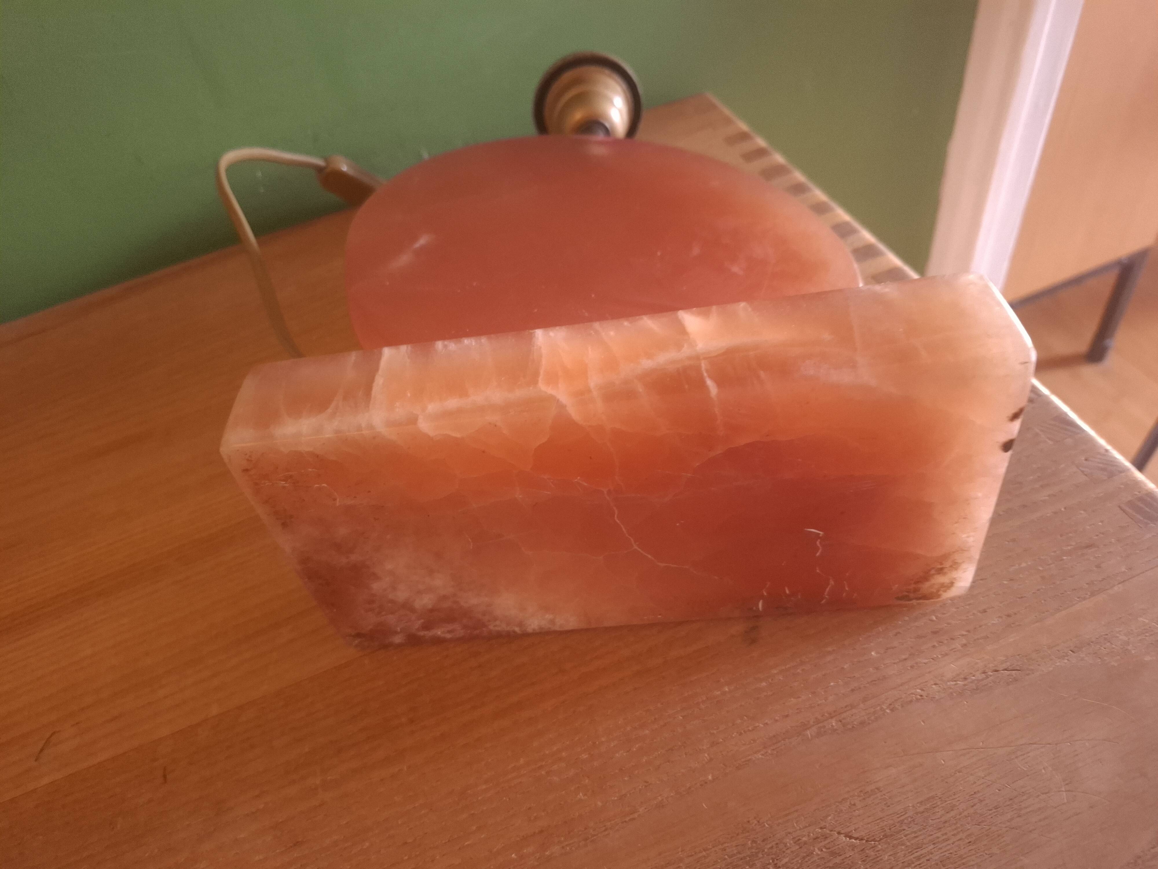 Pied de lampe en onyx, années 80
