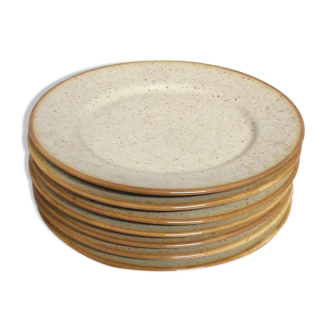 Set of 6 Polish ceramic dessert plates