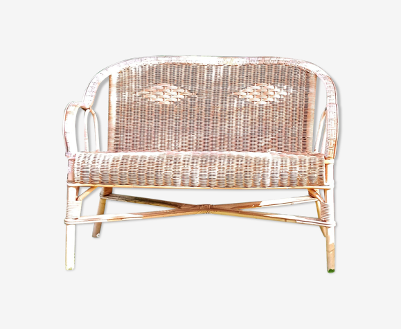 Banquette rotin
