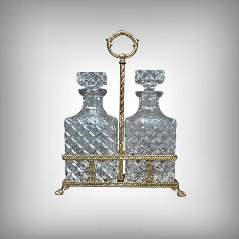 Bronze and Crystal Liquor Cabinet – Late 19th Century