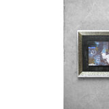 Huile sur toile brutaliste, artiste inconnu, années 1970