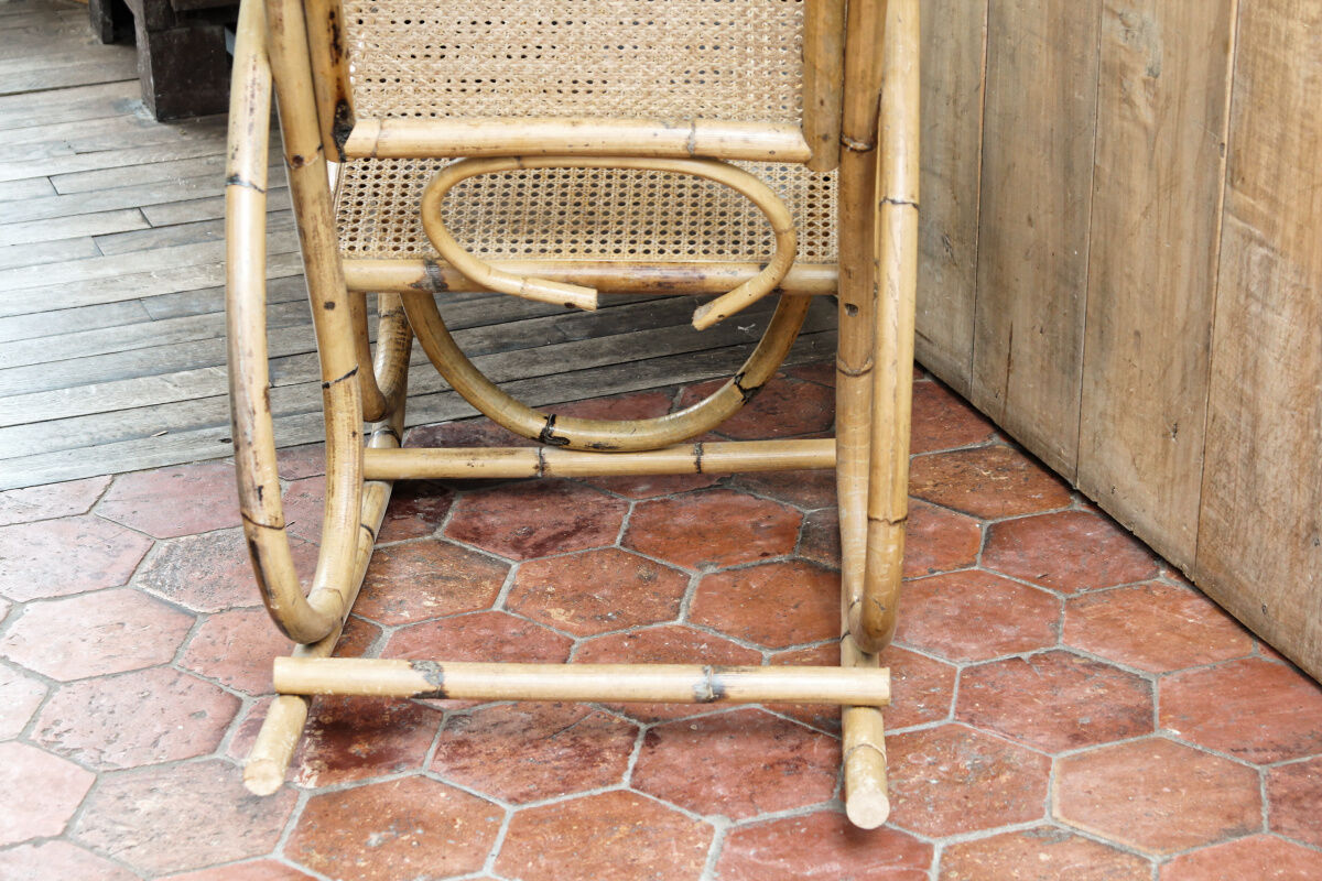Bamboo rocking chair