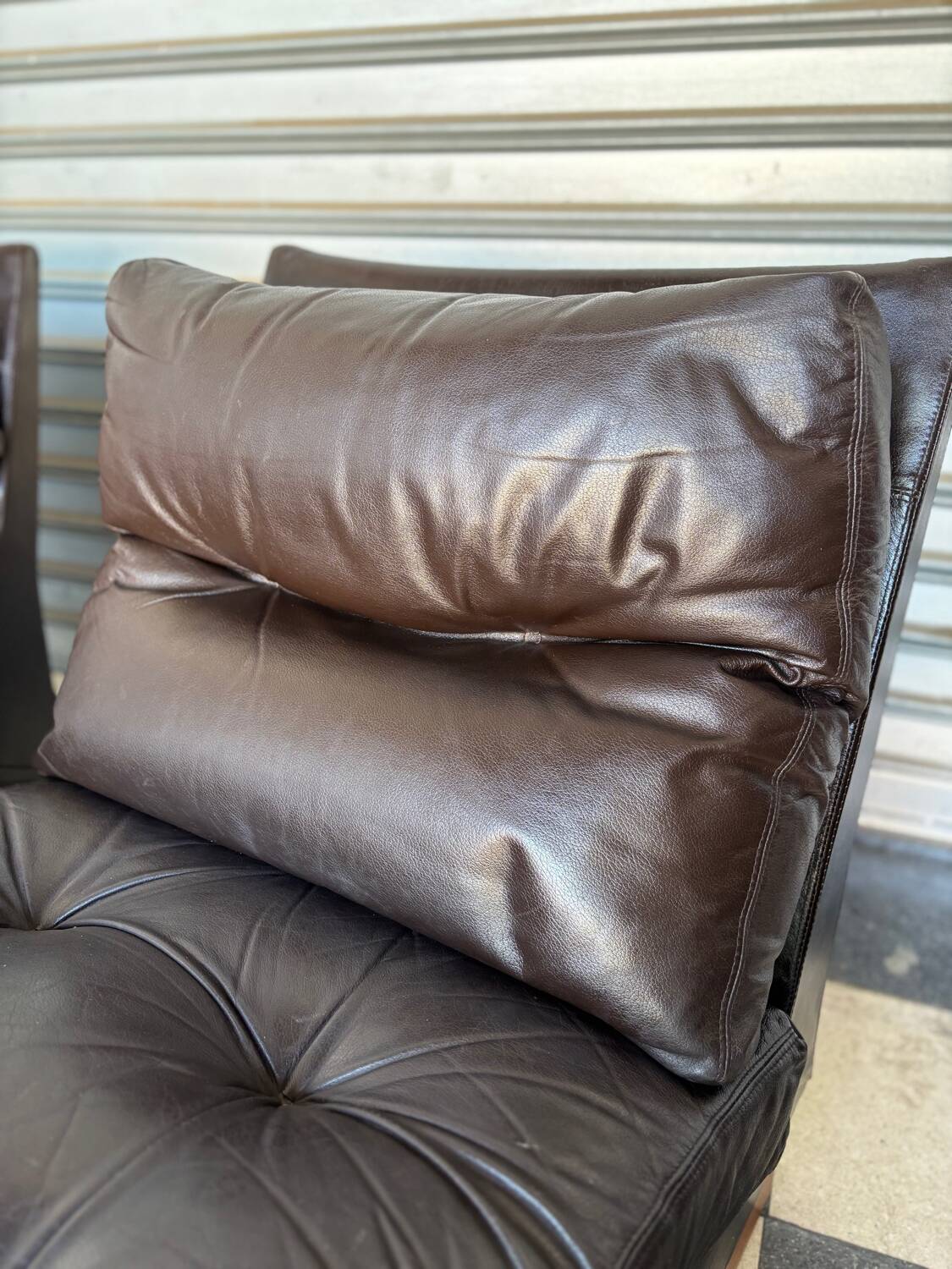 Chauffeuse cuir Roche Bobois