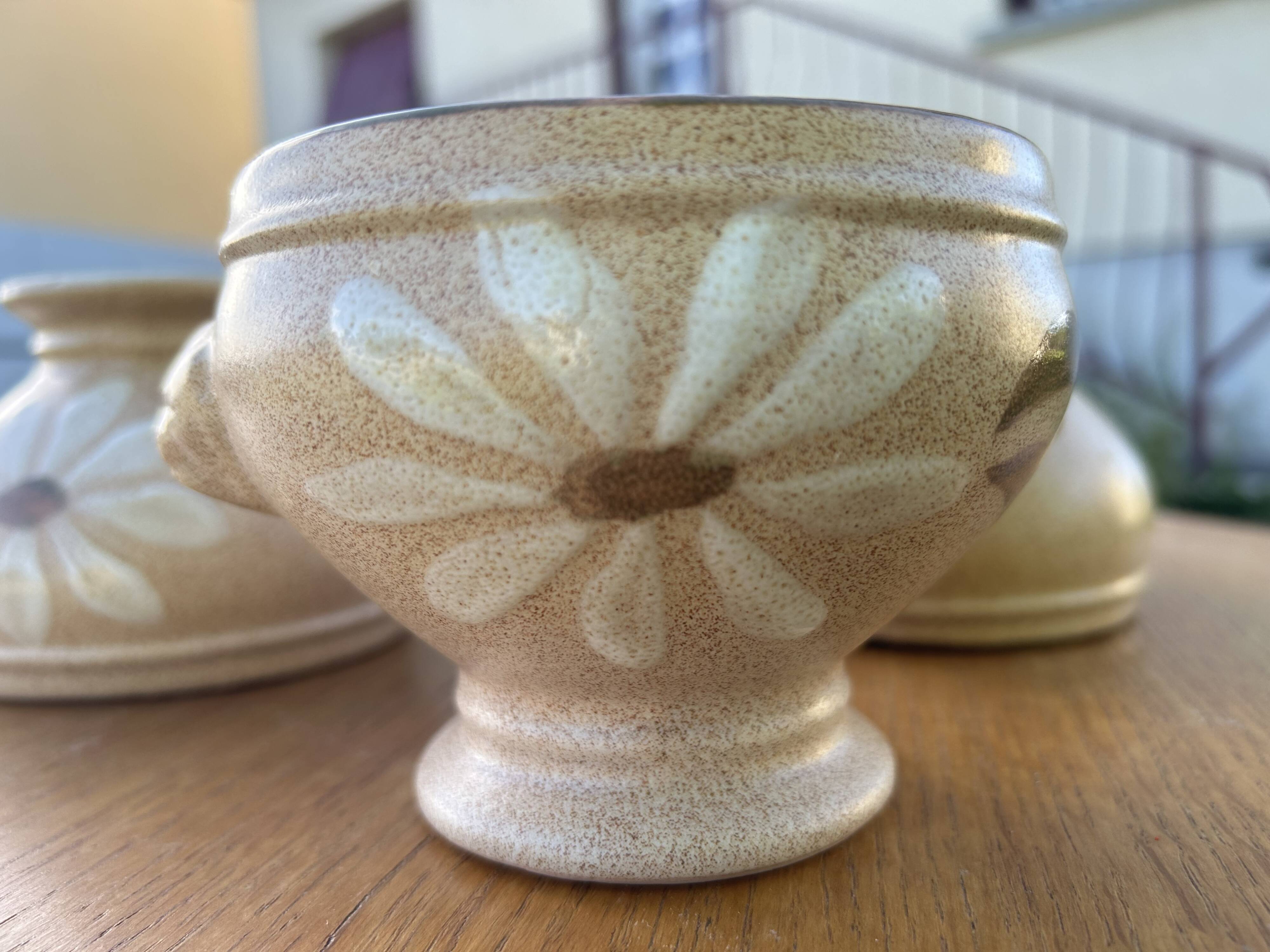 Set of 5 stoneware soup bowls