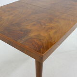 1960s Walnut Extendable Dining Table in Gloss Finish, Czechoslovakia