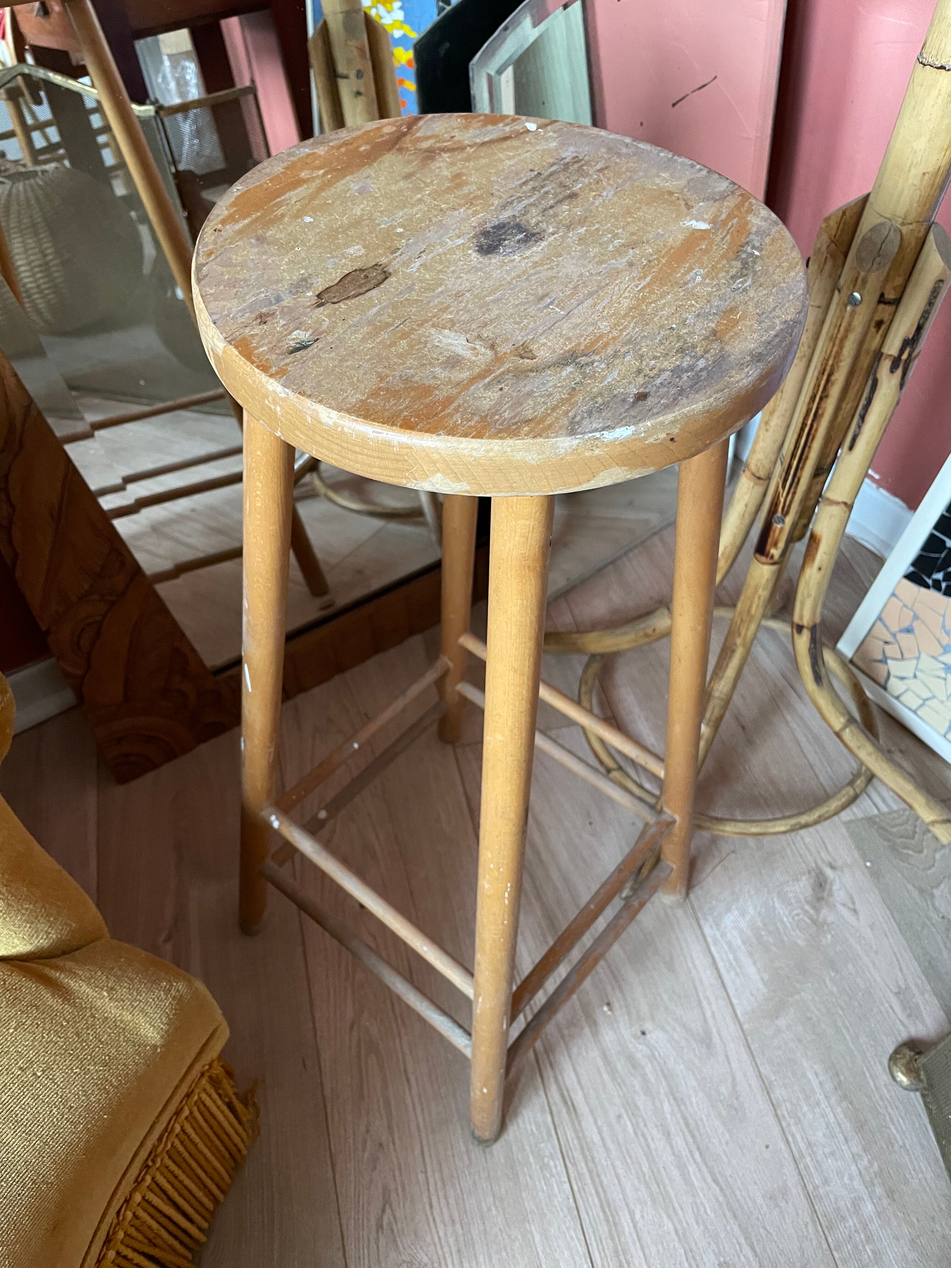 Wooden stool
