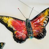 Vintage ceramic wall butterflies
