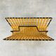 Magazine holder 50s rattan and metal