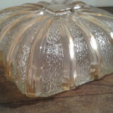 Molded glass ceiling lamp