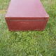 Vintage burgundy suitcase