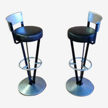 Post modern design bar stools, Italy 1980s