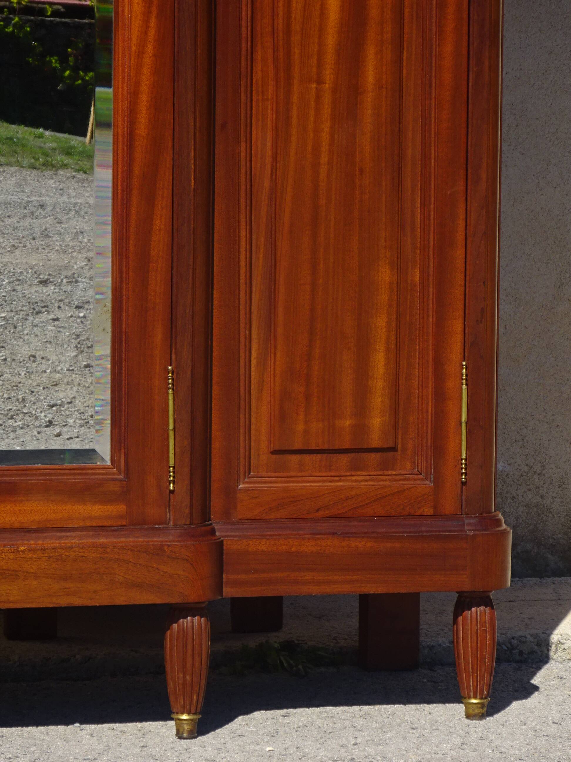 Louis XVI style mahogany cabinet