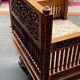 Paire de fauteuils bois, sculpté à la main