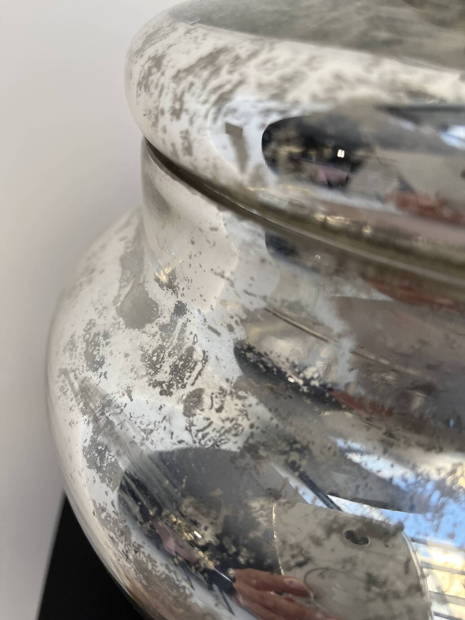 Bonbonne en verre mercurisé