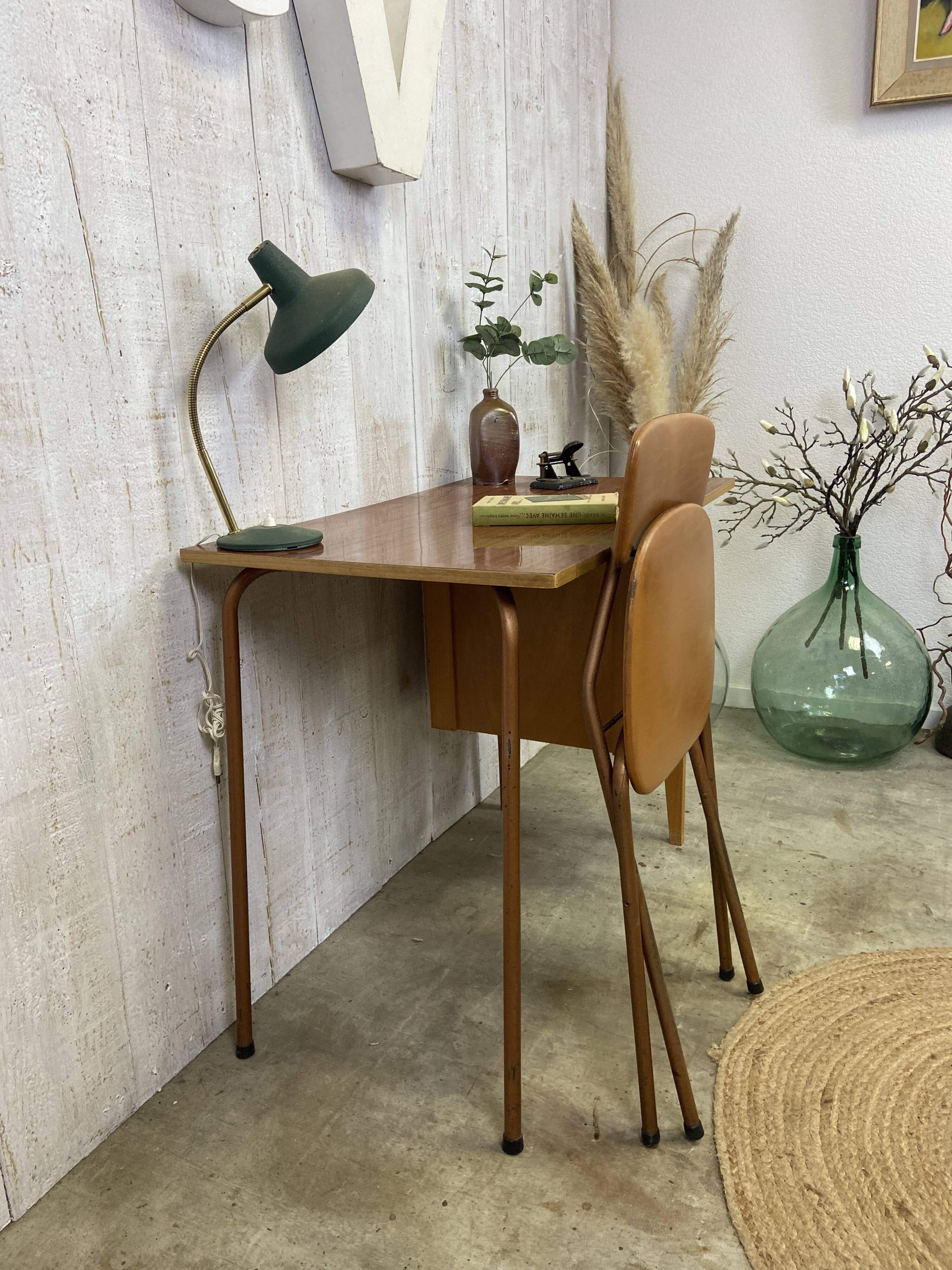 Vintage desk and chair set