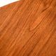 1960s Scandinavian round dining table in striped teak