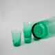 Set of 6 green glass glasses 1970