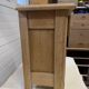 Solid oak bedside table