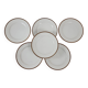 6 white porcelain dinner plates