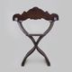 Vintage Savonarola chair in wood, Italy, 1950s