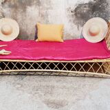Vintage rattan bed