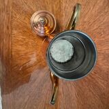 Teapot or coffee maker in copper and vintage brass