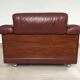 Leather armchair design, 60s